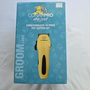 ConairPro dog & cat Cord/Cordless Pet Clipper Kit, 15 Piece